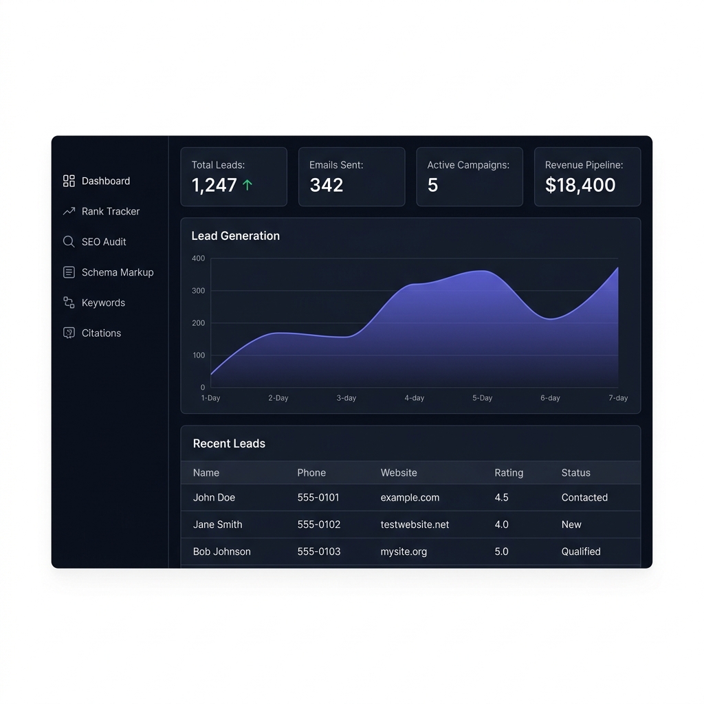 MapScrapX Dashboard Overview